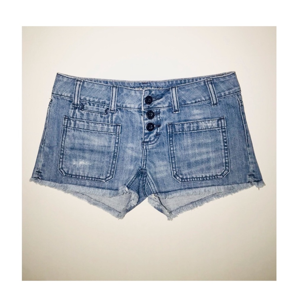 AE - Y2K Low Rise Distressed Shorts